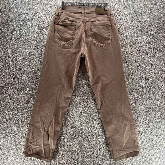 Brax Pants Adult 33x28 Tan Cooper Fancy Chino Casual Straight Stretch Mens Logo - Picture 6 of 11